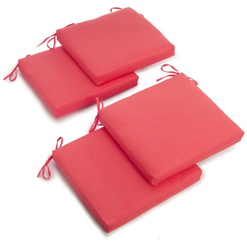 20-Inch By 19-Inch Solid Twill Chair Cushions (Set Of 4) 93454-4Ch-Tw-Bb