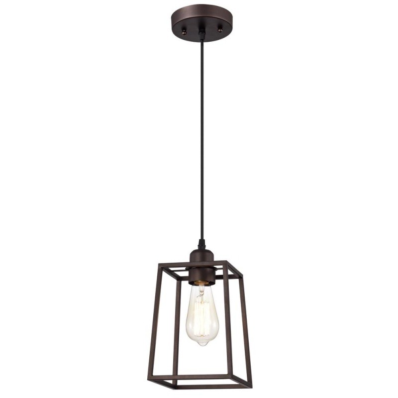 Chloe Lighting Ironclad Industrial 1-Light Mini Pendant