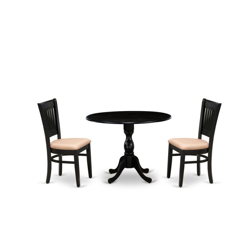 3-Pc Dining Room Table Set with 2 Chairs