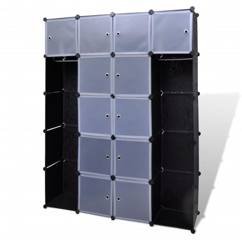 Modular Cabinet With 14 Compartments 14.6"X57.5"X71"