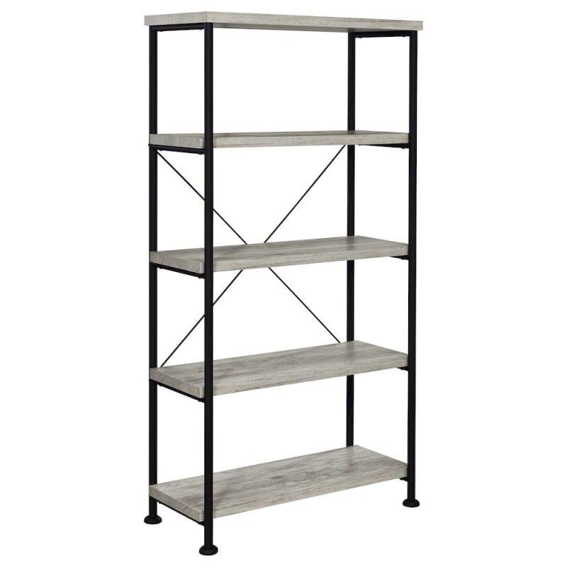 Analiese 63-Inch 4-Shelf Bookshelf Grey Driftwood