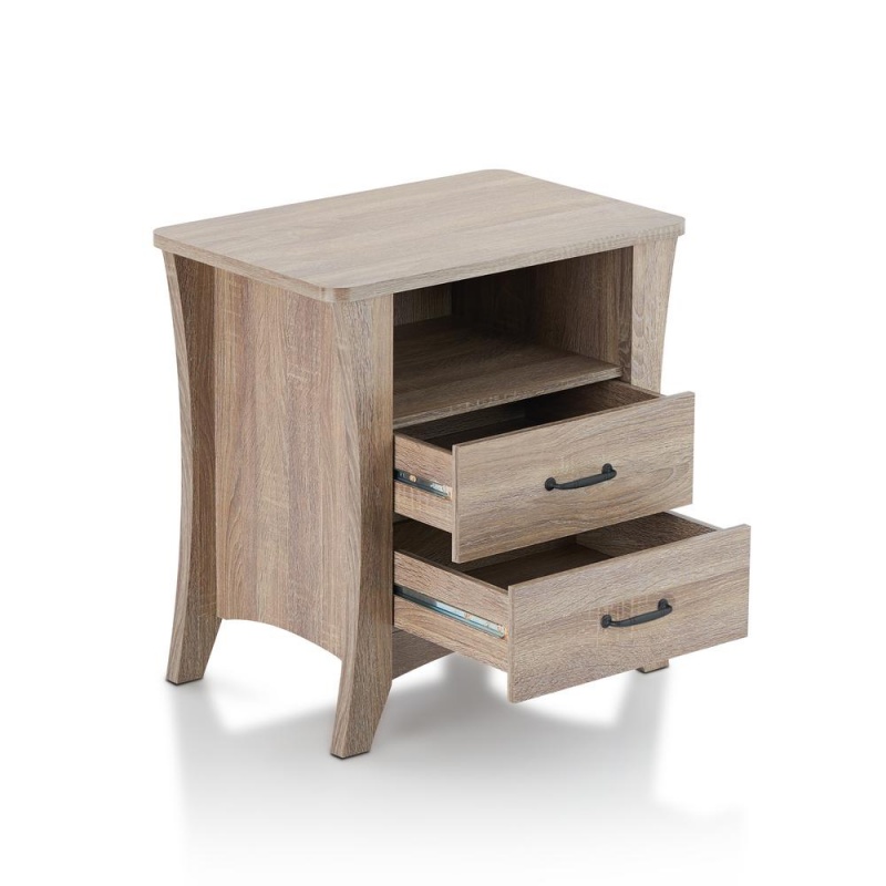 Colt Night Table, Rustic Natural