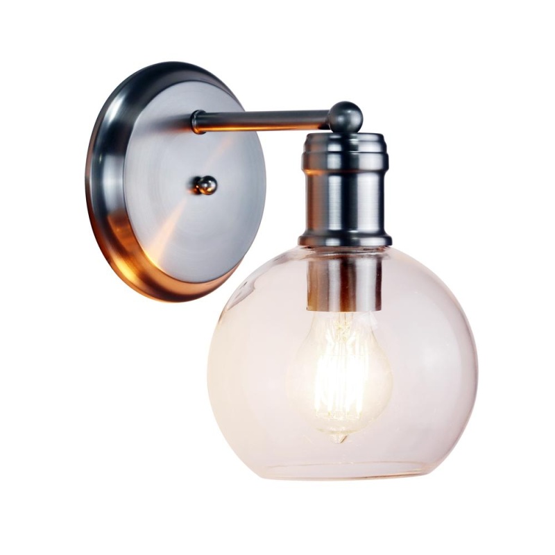 Chloe Lighting Oxa Transitional Brushed Nickel 1 Light Indoor Wall Sconce 6" Wide
