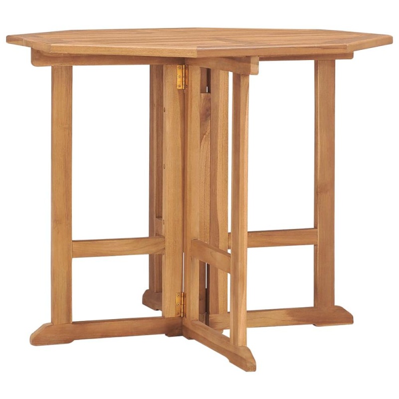 Vidaxl Folding Garden Dining Table 35.4"X35.4"X29.5" Solid Teak Wood 5447