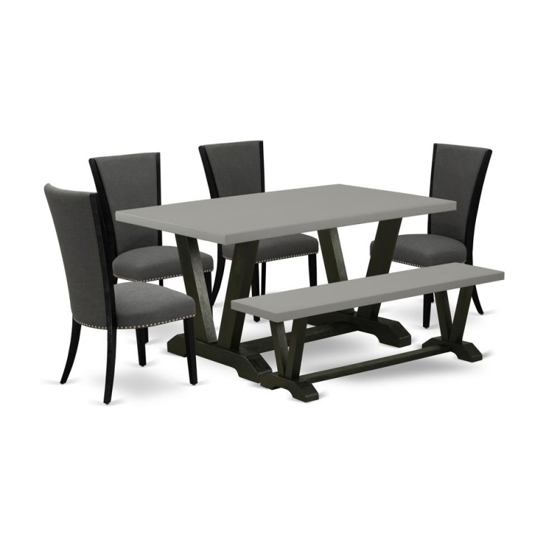 6 Piece Dining Room Set with Bench