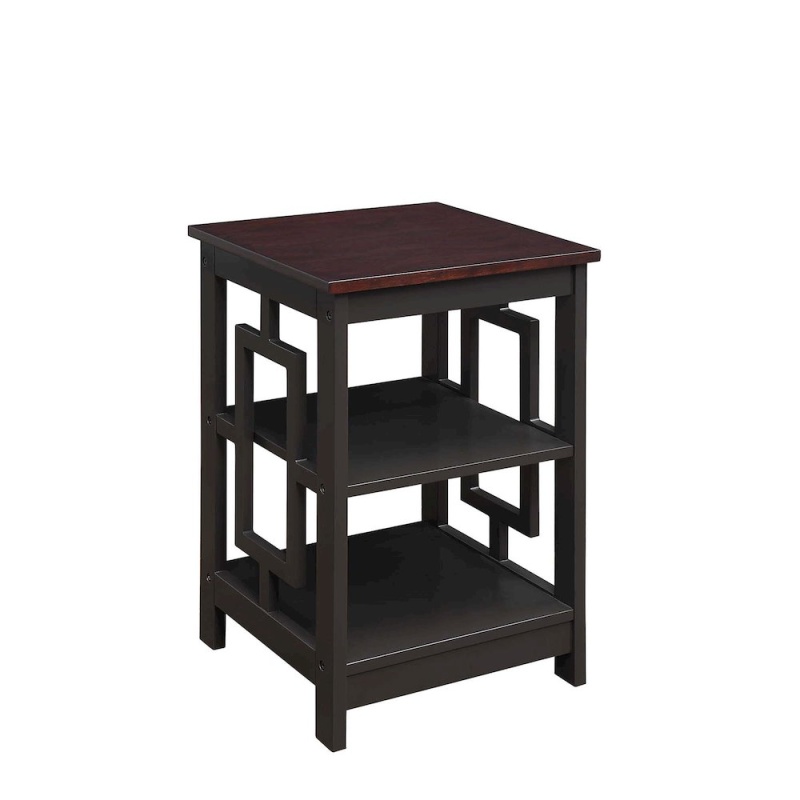 Town Square End Table With Shelves
