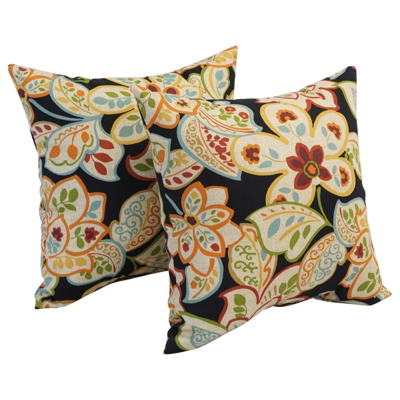 17-Inch Square Polyester Outdoor Throw Pillows (Set Of 2) 9910-S2-Od-173