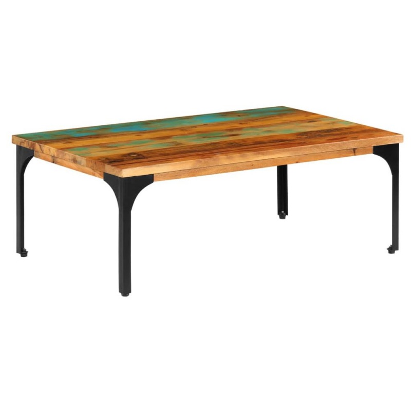 Vidaxl Coffee Table 39.4"X23.6"X13.8" Solid Reclaimed Wood