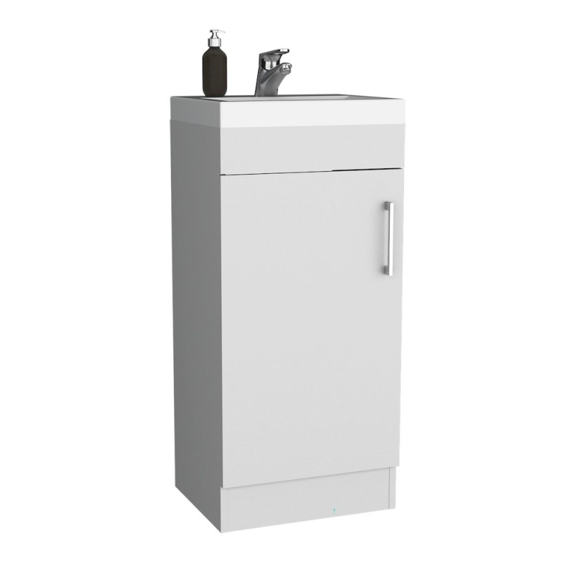 Sevilla Bathroom Vanity With Single Door Cabinet, White