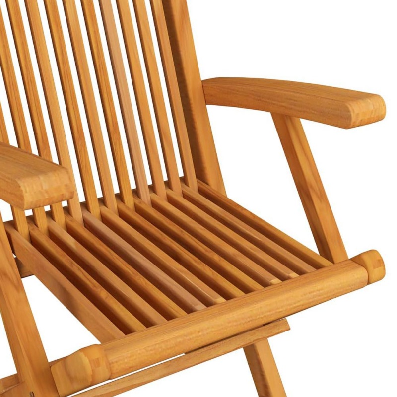 Vidaxl Garden Chairs With Cream Cushions 8 Pcs Solid Teak Wood 2891