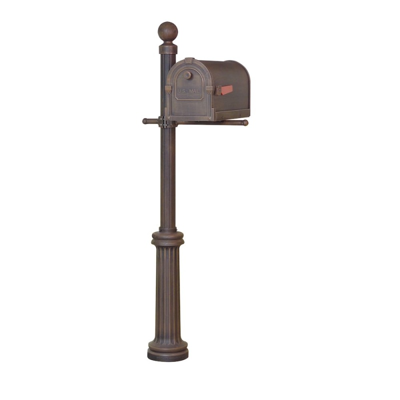 Savannah Curbside Mailbox and Fresno Mailbox Post