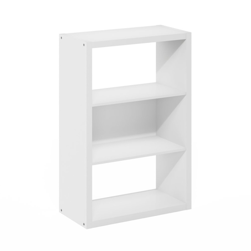 Viola 3-Tier Open Shelf Bookcase, White