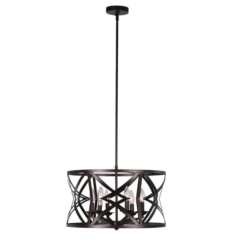 Chloe Lighting Alina Farmhouse 5 Light Ceiling Pendant