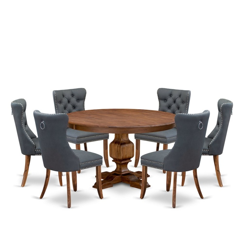 7-Piece Kitchen Table with 6 Dining Chairs