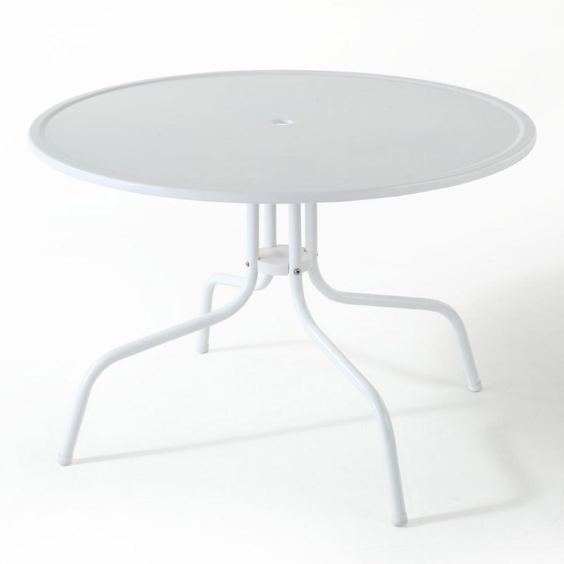 Griffith 40" Outdoor Dining Table White