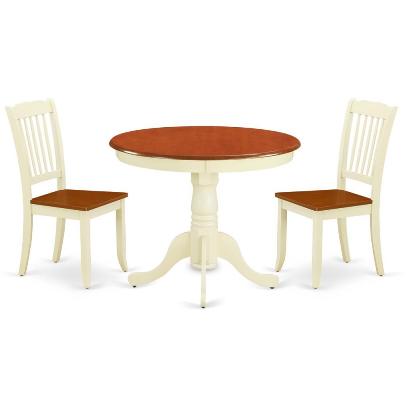 Dining Room Set Buttermilk & Cherry, Anda3-Bmk-w