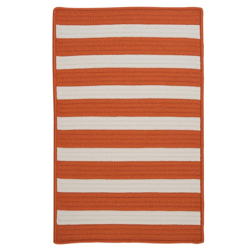 Stripe It- Tangerine 8'X11'