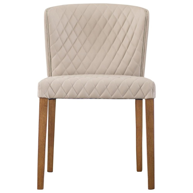 Albie Diamond Stitching Faux Leather Dining Side Chair Set of 2