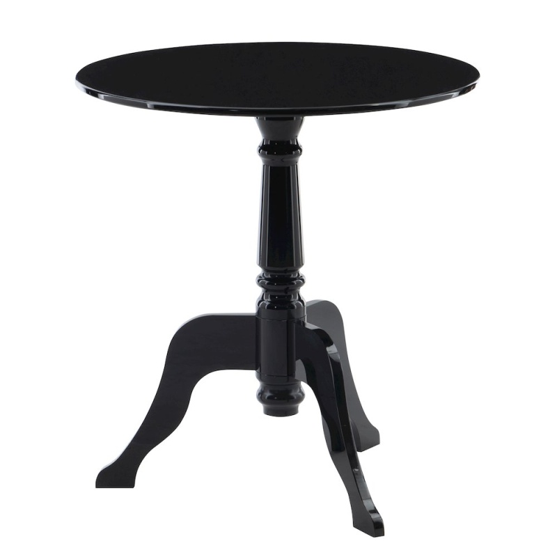 Black Acrylic End Table