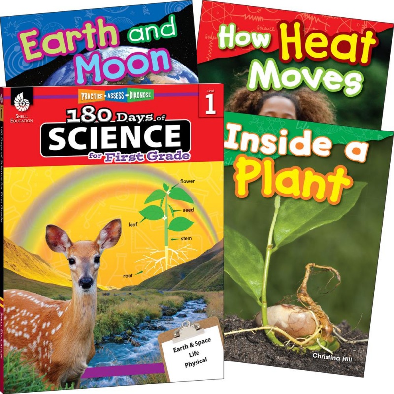 Shell Education Learn At Home Science 4-Book Set Printed Book - Book - Grade 1 - English