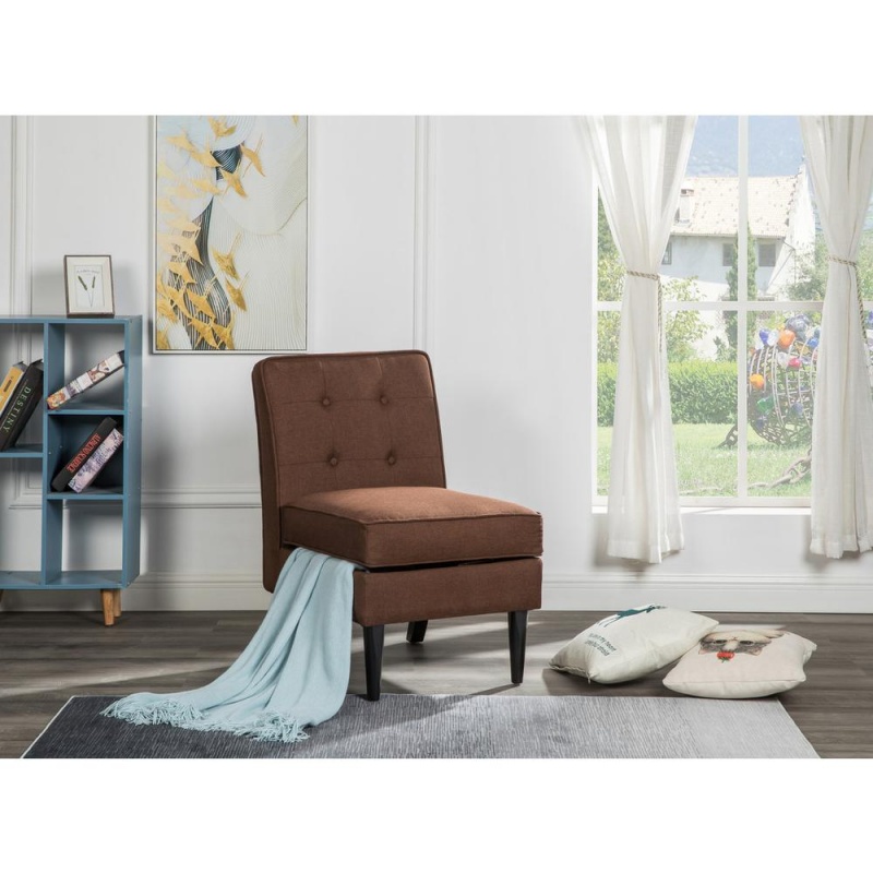 Oliver Brown Fabric Storage Accent Chair
