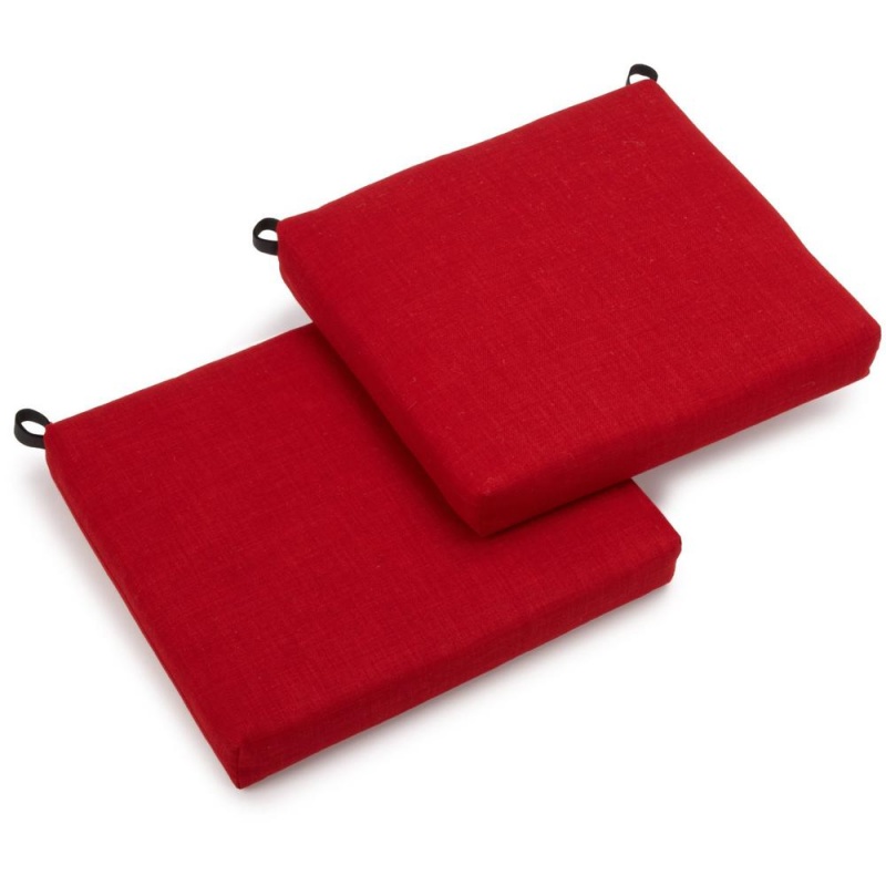 20-Inch by 19-Inch Spun Polyester Chair Cushion Set of Two