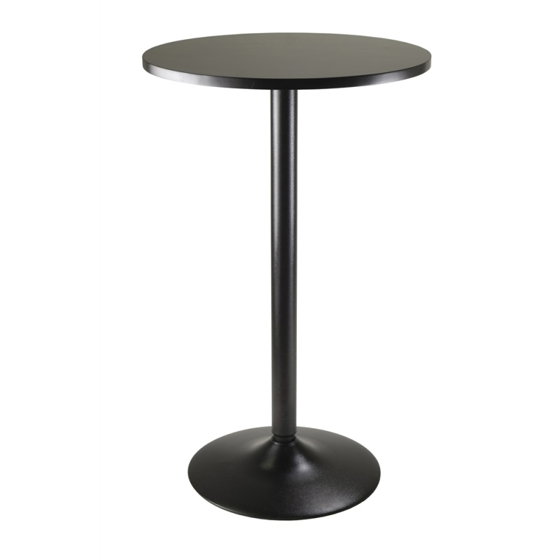 Round Black MDF Pub Table