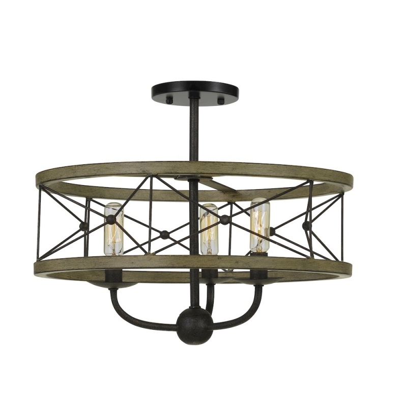40W X 3 Modica Metal Pendant Fixture (Edison Bulbs Not Included)