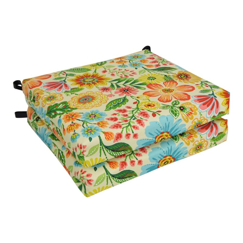 20-Inch by 19-Inch Patterned Outdoor Chair Cushion Set