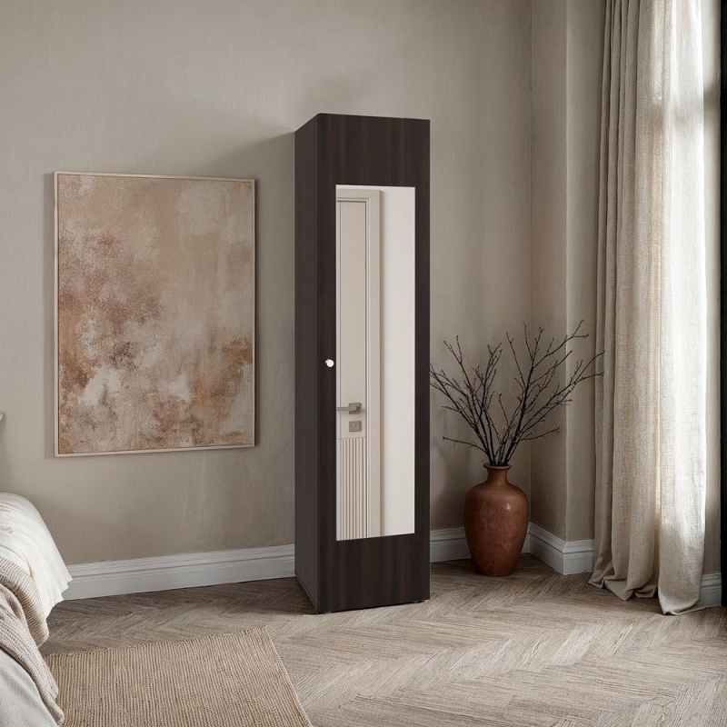 1 Door Wardrobe 67" H With Mirror