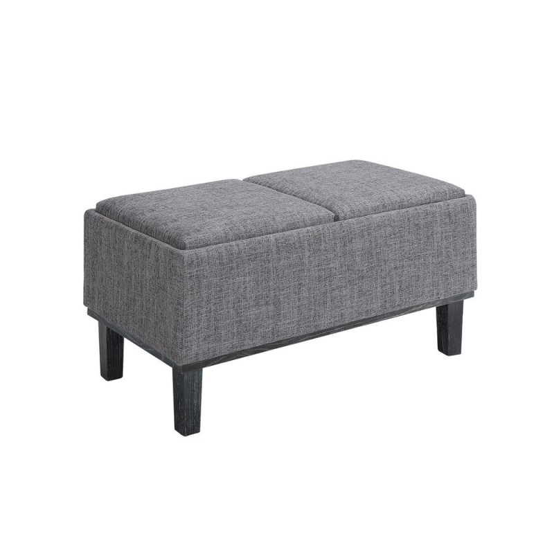 Brentwood Storage Ottoman with Reversible Trays