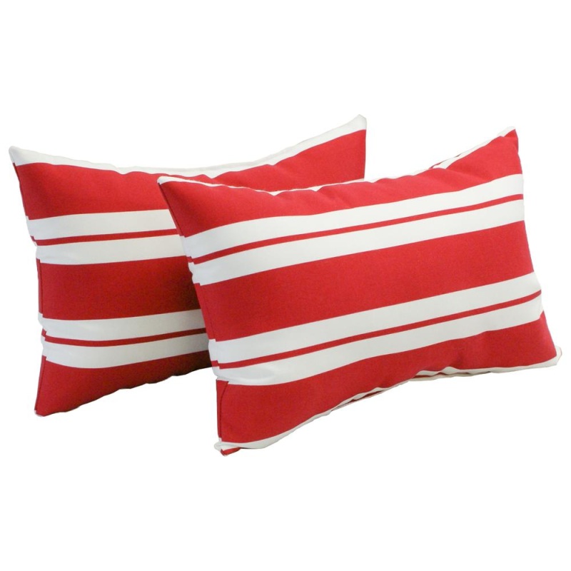 12-Inch By 20-Inch Rectangular Outdoor Throw Pillows (Set Of 2) 9911-S2-Co-Jo18-12