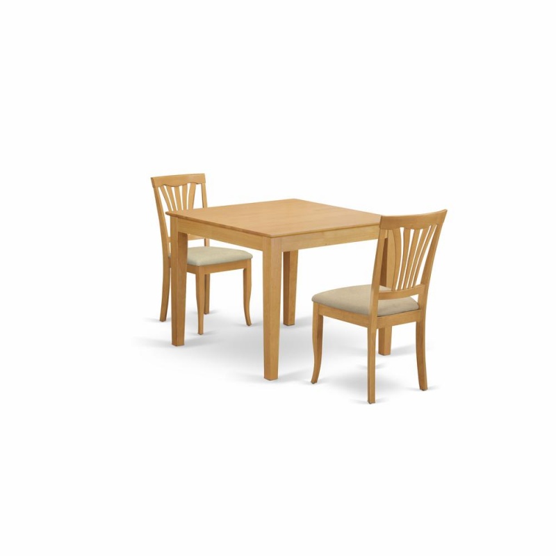 3 Pc Kitchen Table Set - Dining Table For Small Spaces And 2 Dining Chairs