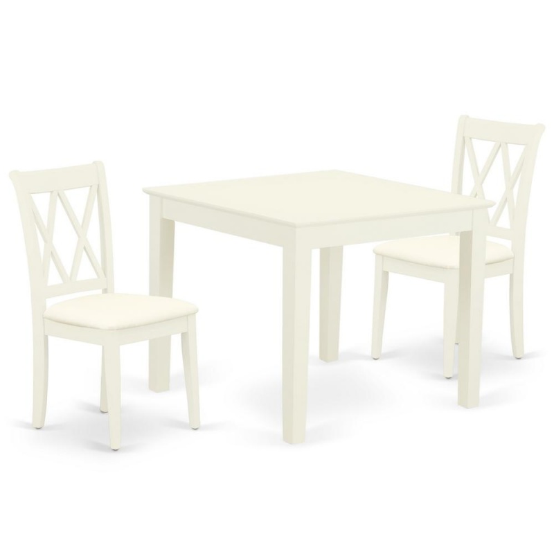 Dining Room Set Linen White, Oxcl3-Lwh-c