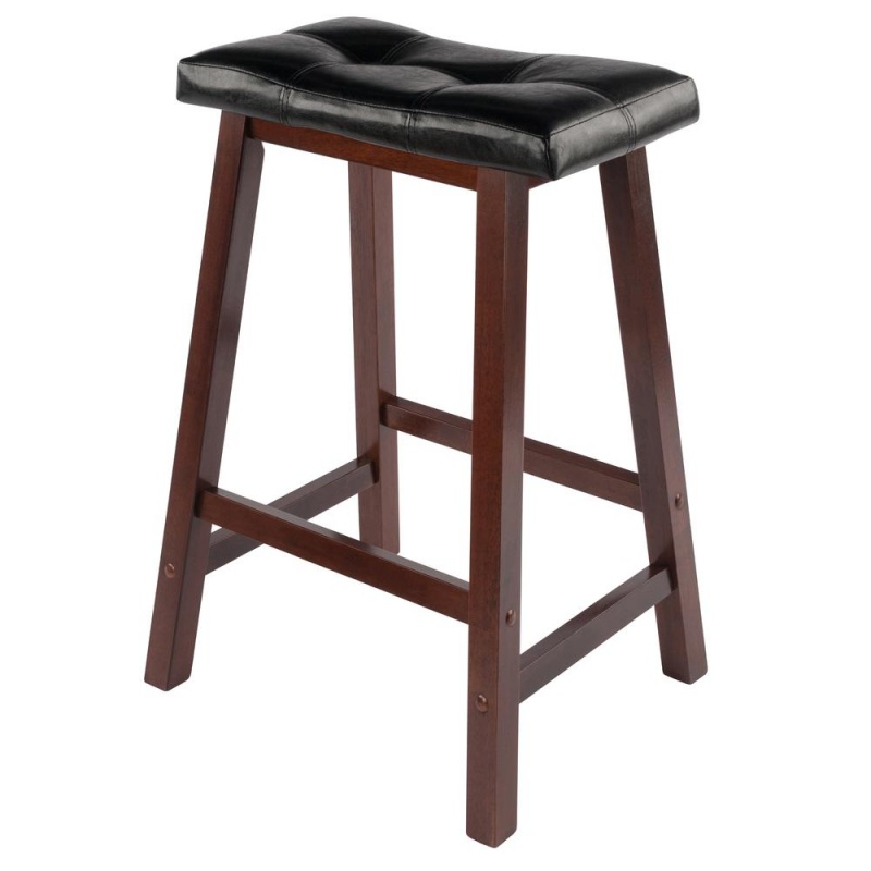 Mona 24" Cushion Saddle Seat Stool