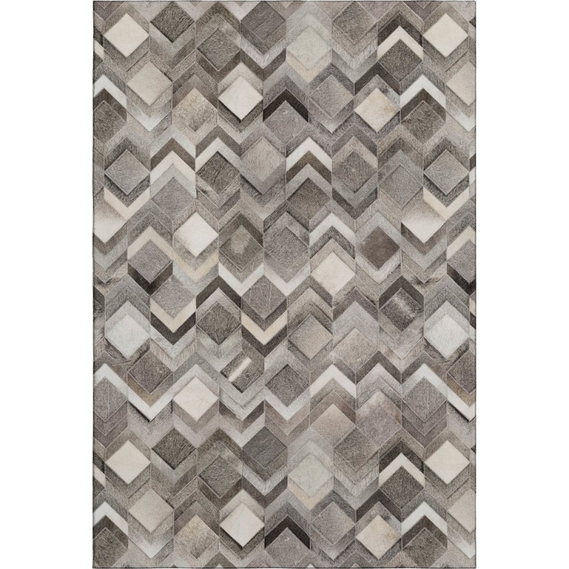 Luxury Washable Indoor/Outdoor Bozeman Gray 8' x 10' Rug