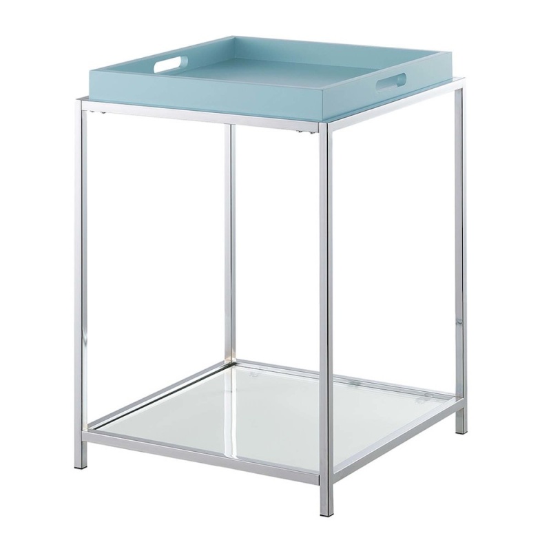Palm Beach End Table, Sea Foam