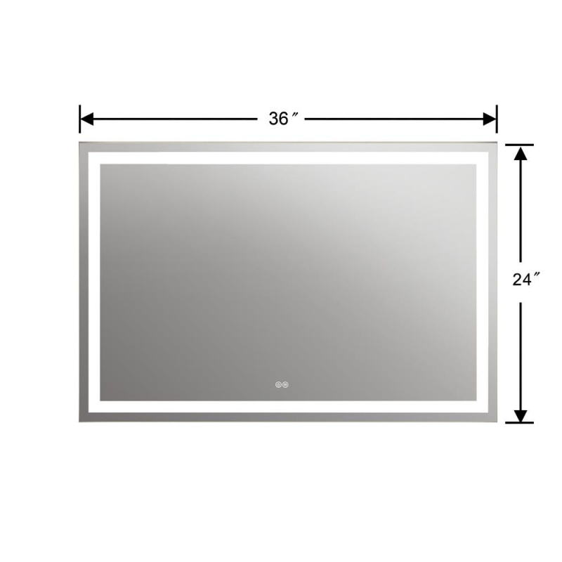 Speculo Back Lit LED Mirror 6000K Daylight White 36" Wide