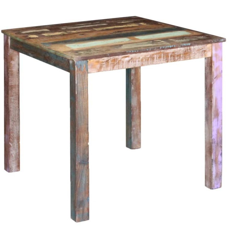 Vidaxl Dining Table Solid Reclaimed Wood 31.5"X32.3"X30"