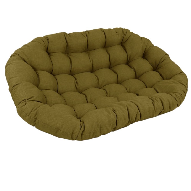 65-Inch By 48-Inch Solid Outdoor Spun Polyester Double Papasan Cushion