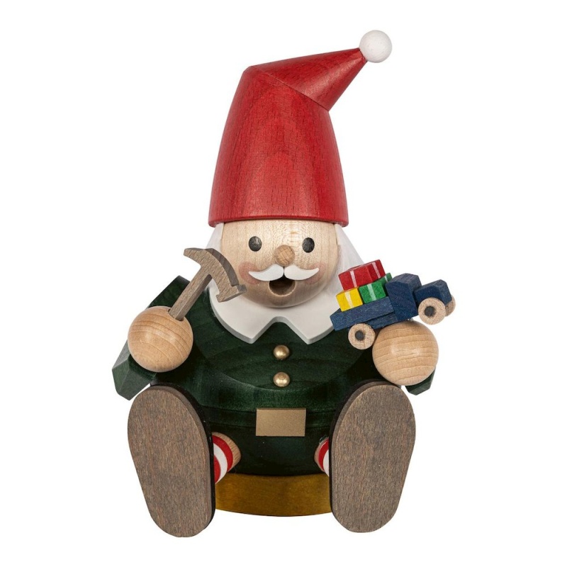 Mini Sitting Elf Smoker 6" H