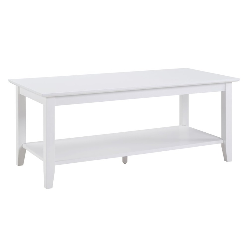 American Heritage Rectangle Coffee Table With Shelf