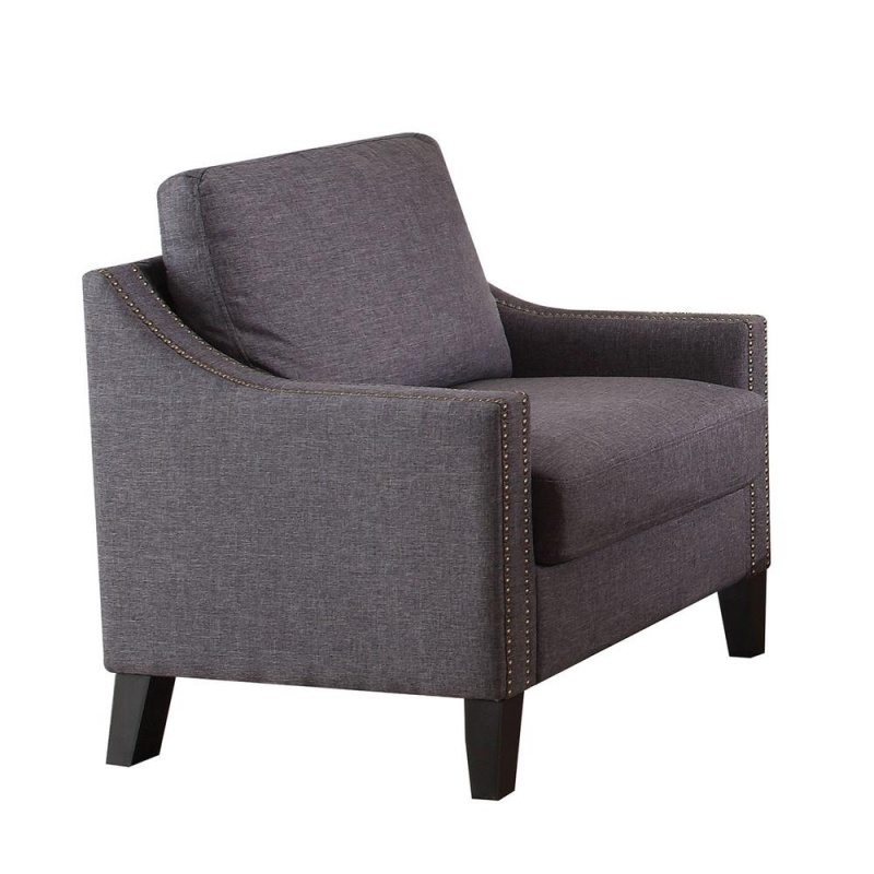 Zapata Chair, Gray Linen