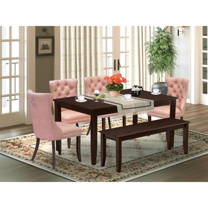 6 Piece Dining Set Contains A Rectangle Kitchen Table
