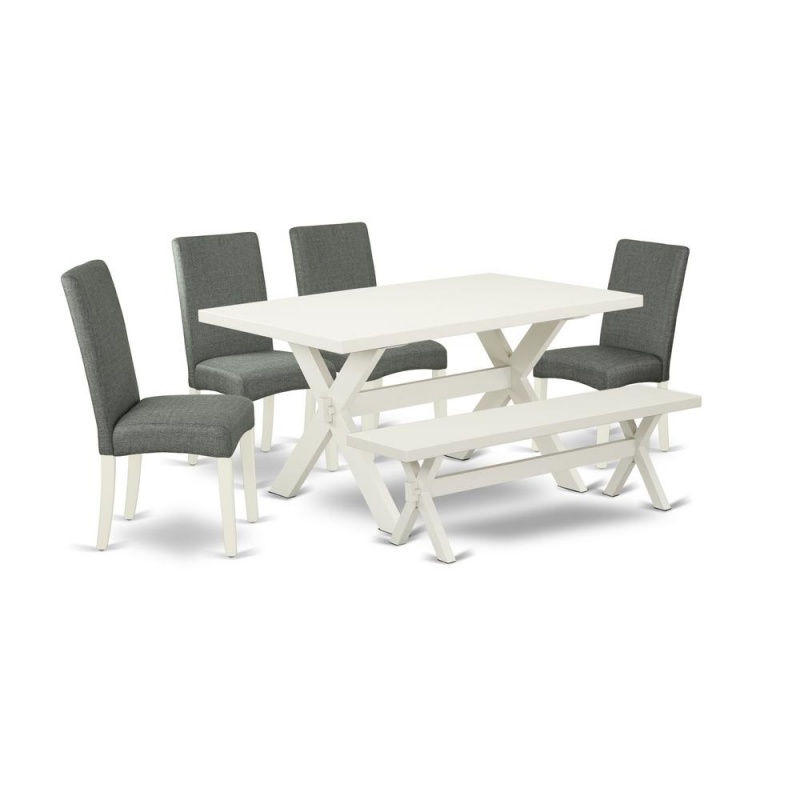 East West Furniture 6-Pc Kitchen Dinette Set
