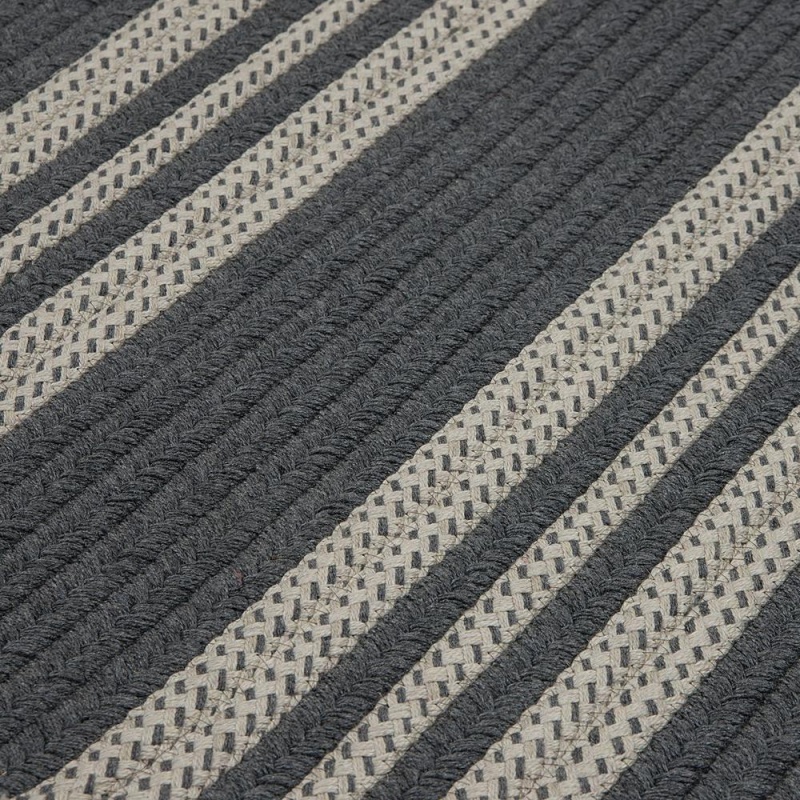 Sunbrella Southport Stripe- Granite 6'X9'