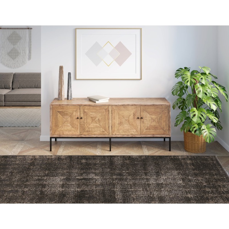 Jewel Illusion Navy & Beige 8x10.3 Rug