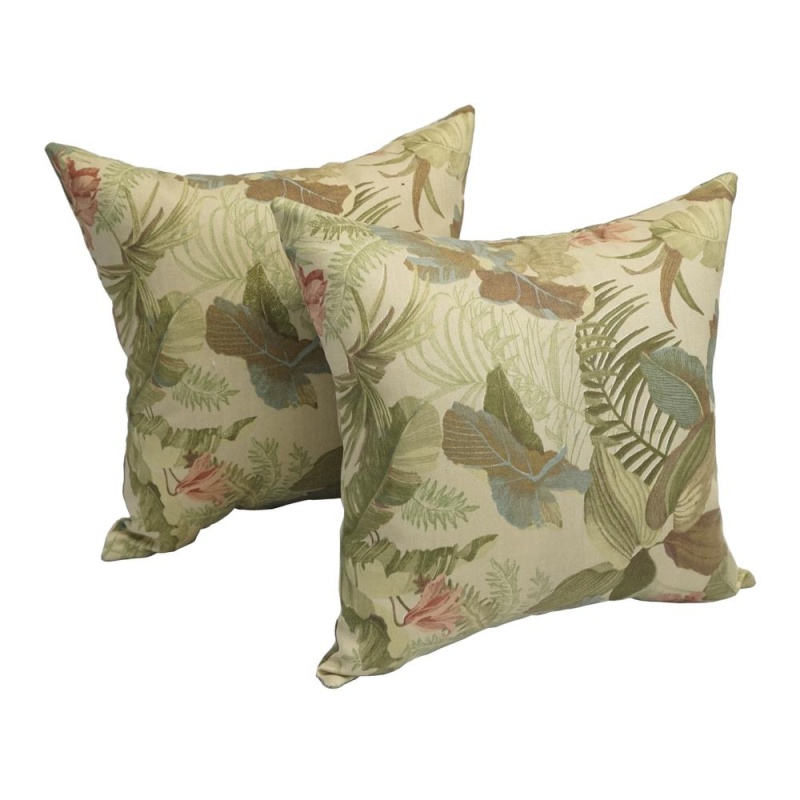 17-Inch Square Polyester Outdoor Throw Pillows (Set Of 2) 9910-S2-Co-Od-047
