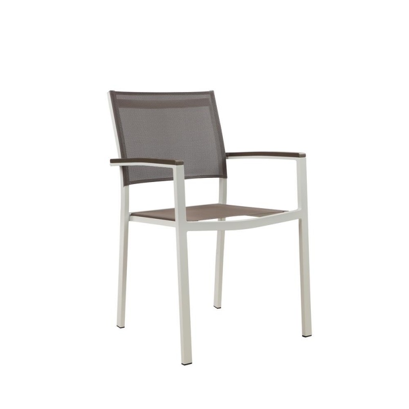 David Dining Chairs, White Grey