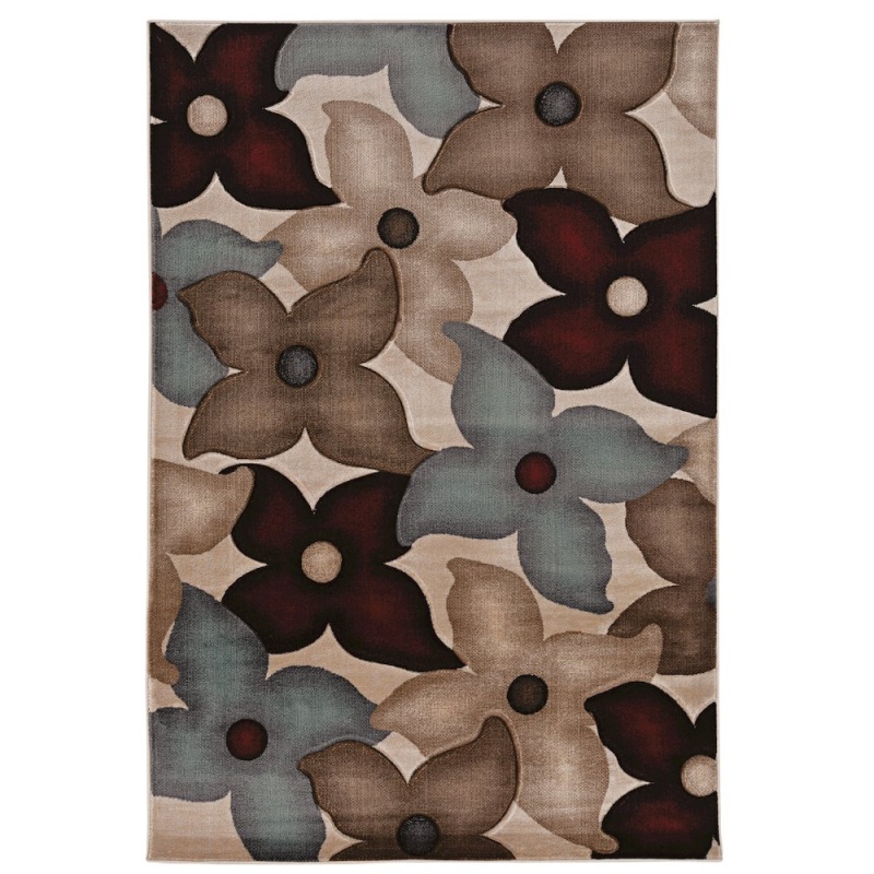 Milan Shea Garnet & Ivory 8X10.4 Rug